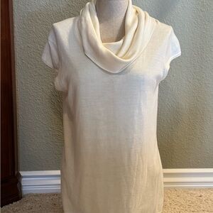 NWOT Coldwater Creek Cream Cowl Neck Top
